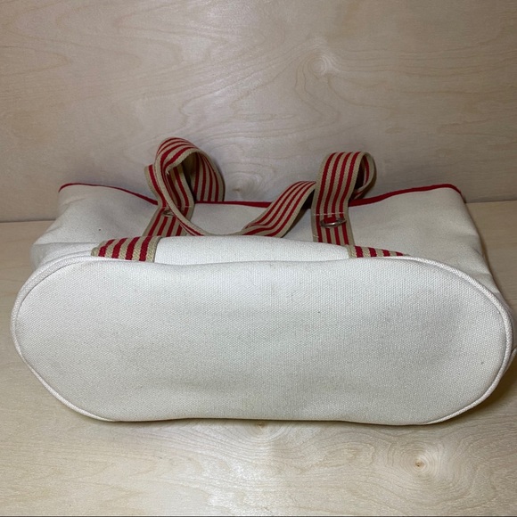 🌿LACOSTE TOTE SHOULDER BAG SHOPPING CANVAS MEDIUM - Picture 7 of 8